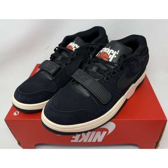 Nike Air Alpha Force 88 Men\'s Fashion‎ Sneakers Black Guava Orange New Size 11